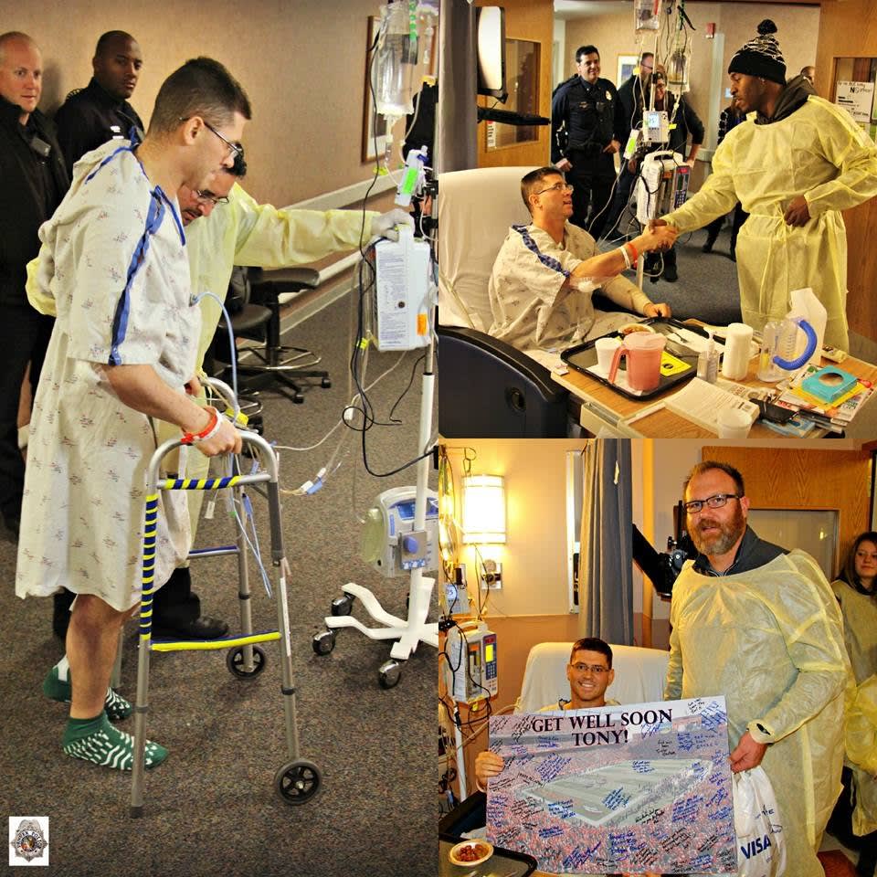 Critically Wounded Denver Officer Takes First Steps After Shooting