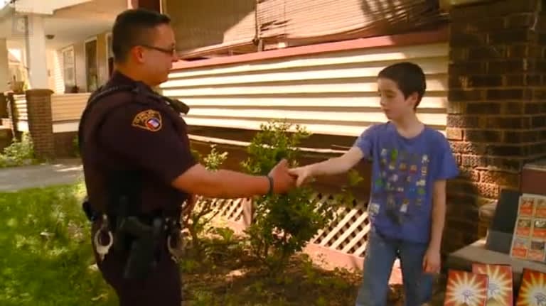 Video: Cleveland Officer Gives His Pokemon Card Collection to Boy Who Had His Stolen