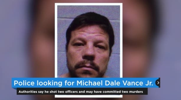Video: 2 OK Officers Wounded, 2 People Killed, Suspect at Large