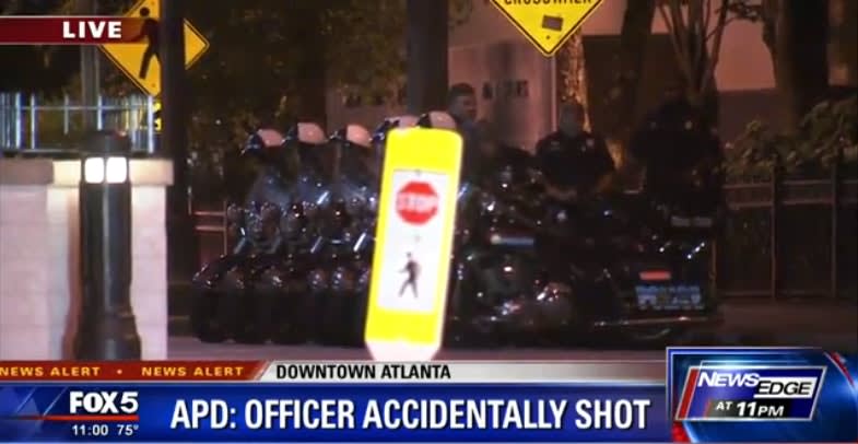 Video: Atlanta Officer Recovering After Accidental Shooting