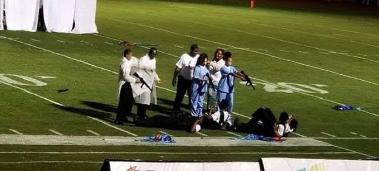 Mississippi High School Marching Band's "Halftime Show" Depicts Murders of Police Officers