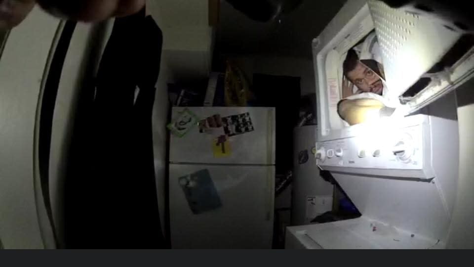 Washington K-9 Finds Domestic Violence Suspect Hidden in Dryer
