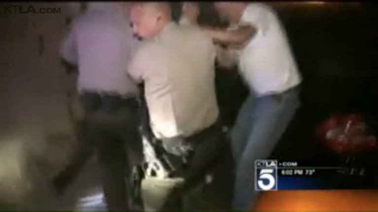 Video: Los Angeles County Deputies Pull Man from Burning Car that Smashed into Wall