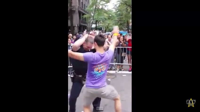Footage of NYPD Officer Dancing at Gay Pride Parade Goes Viral | Police ...
