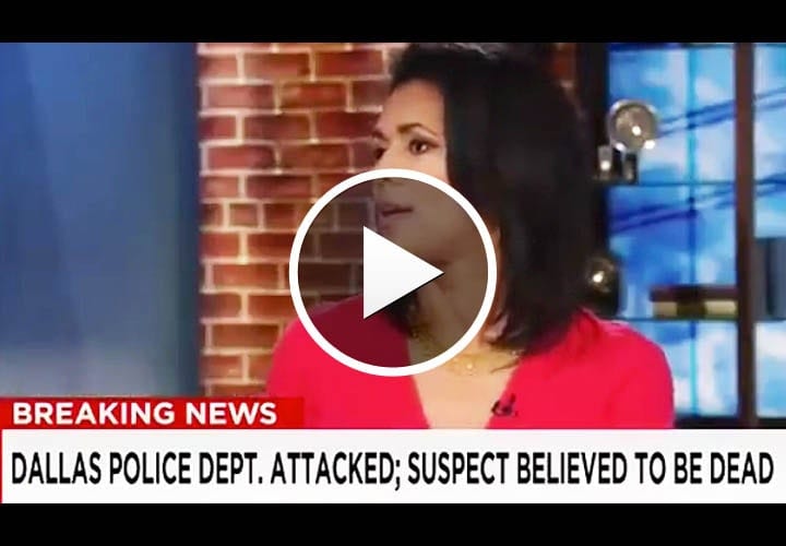 Video: CNN Anchor Slammed for "Weak" Apology After Calling Dallas Gunman "Brave"