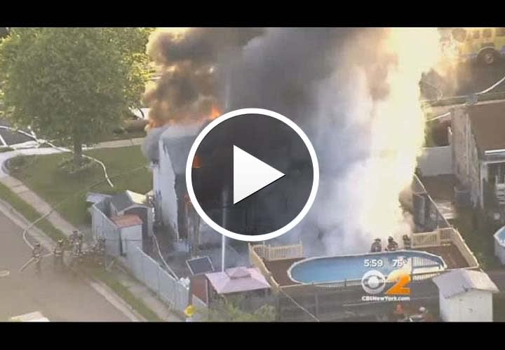 Video: Off-Duty N.J. Police Dispatcher Rescues Two From House Fire