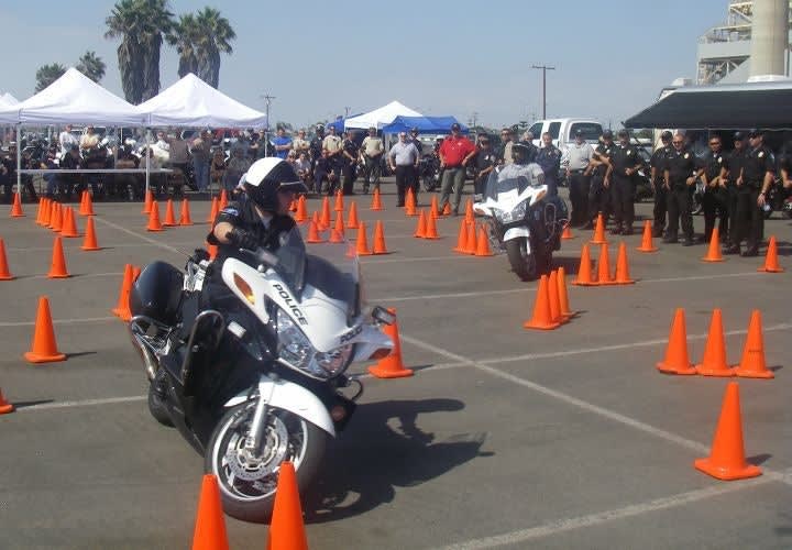 Motor Officers Compete To Become 'Top Gun' Rider