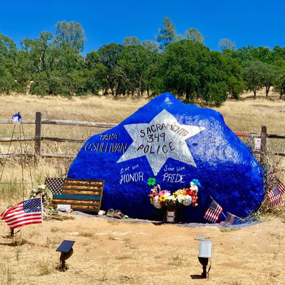 Memorial Rock Honoring Slain Officer Defaced by Vandals