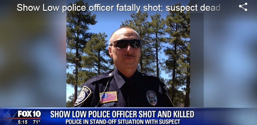 Video: AZ Officer Shot Tuesday Dies, Suspect Killed in Standoff