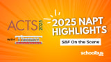 An orange and white graphic with text reading "2025 NAPT Highlights."