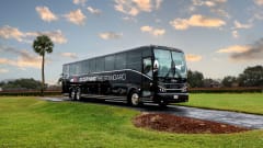 A 2026 Van Hool that will be displayed at UMA Expo.