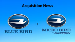The Blue Bird and Micro Bird logos with a plus sign in between against a blue background