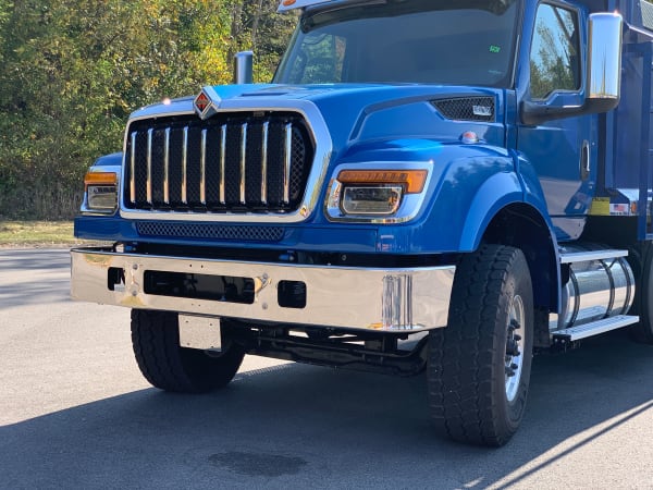 Blue International HV truck grille