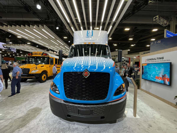 International RH electric truck.