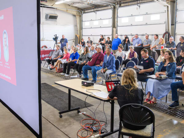 The RideSmart 2025 crowd before presentations started.