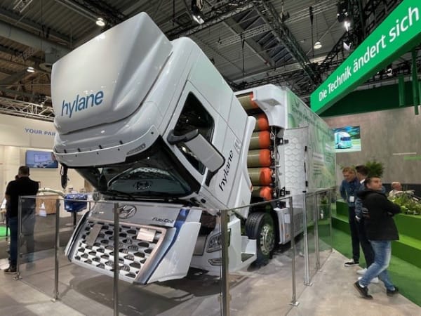 Hyundai hydrogen fuel cell truck.