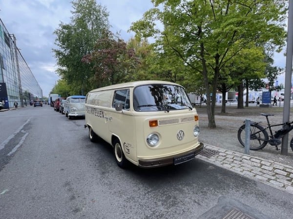 A 1979s vintage VW van.
