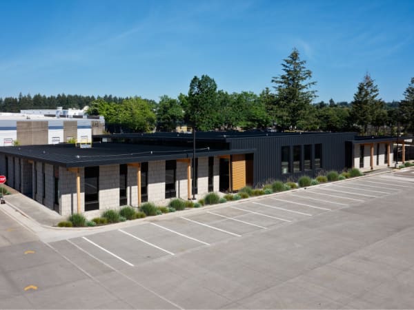 Exterior image of C-TRAN's campus expansion during the afternoon.