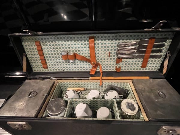 Armacost Museum - 1914 Studebaker picnic set.