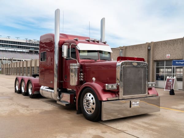 A Peterbilt Model 389 tractor.