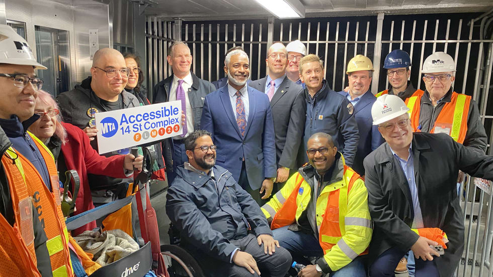 14th Street 6th Ave subway complex ADA renovation opening celebration.