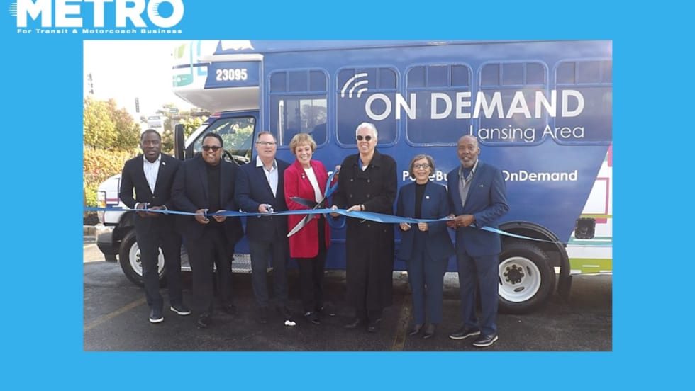 Officials at the Lansing Area On Demand ceremony