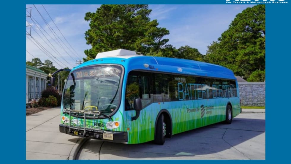 A hybrid-electric bus