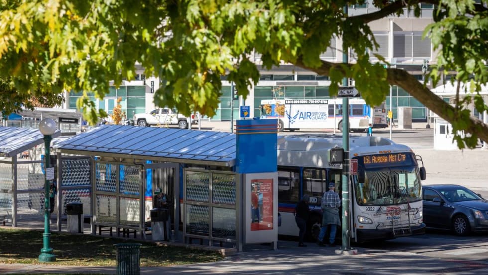 Route 15L bus stop in Denver