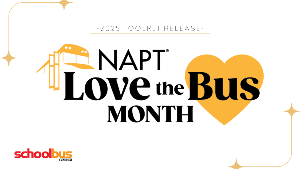 NAPT Love the Bus Month logo