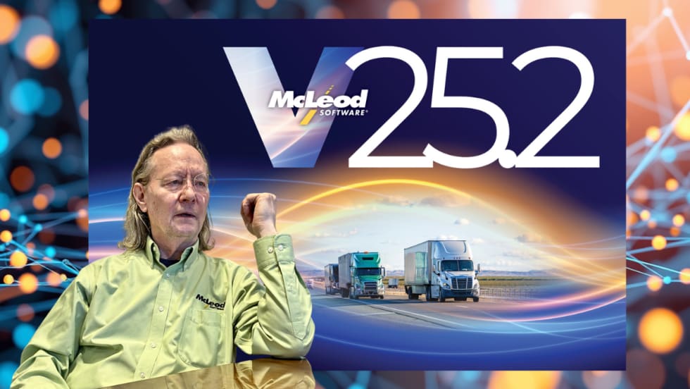 Illustration of artificial intelligence, McLeod's version 25.2 TMS, and Tom McLeod