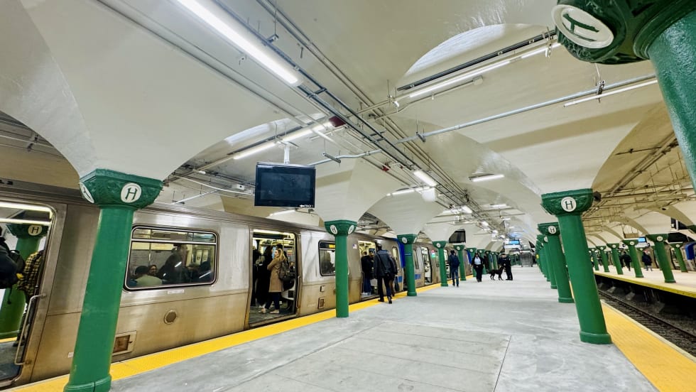 Hoboken Station after renovations