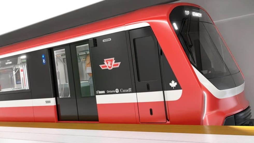 A rendering of Alstom's LRV for the Toronto Transit Commission.