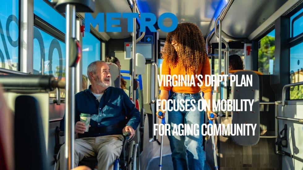 Disabled and senior passengers on a transit vehicle.