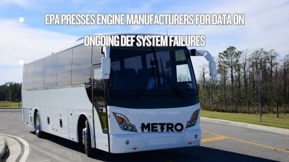 Motorcoach on the road.