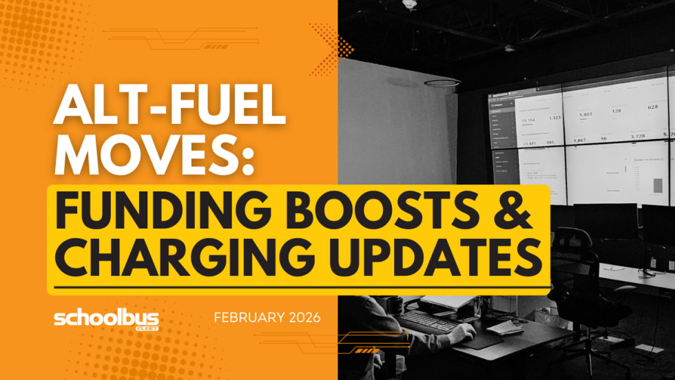 An orange and yellow graphic with a black and white image of InCharge Energy employees working on the management system platform.