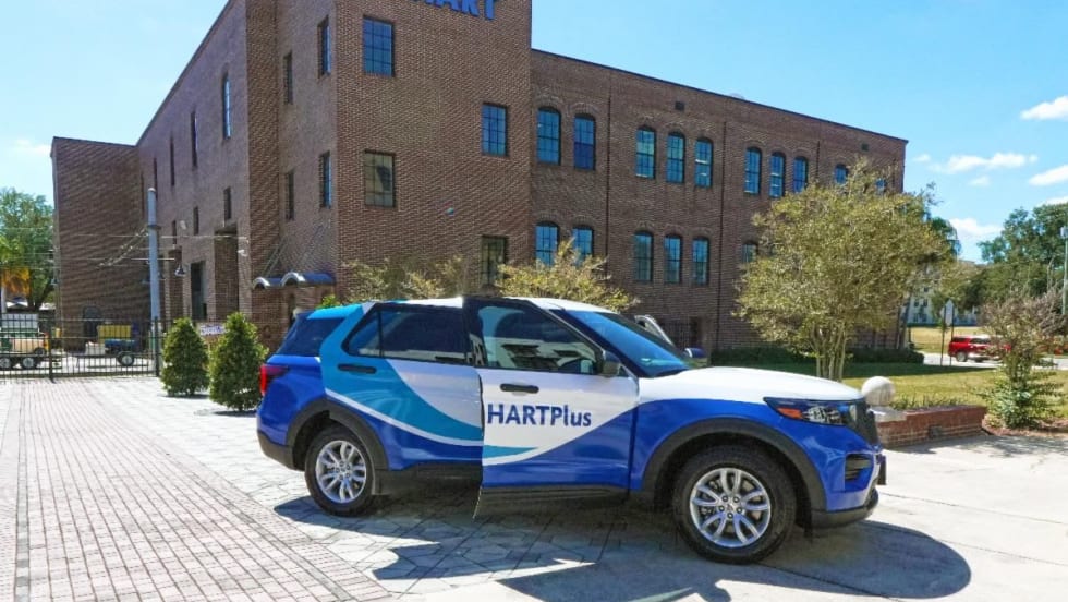 A next-generation HART paratransit SUV. 
