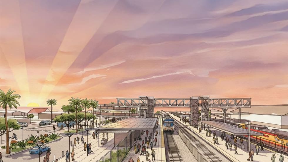 HDR rendering of LA to Coachella Valley Rail Project