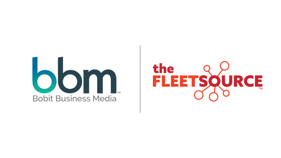 Bobit Business Media logo displayed next to The Fleet Source logo on a white background, separated by a vertical line.