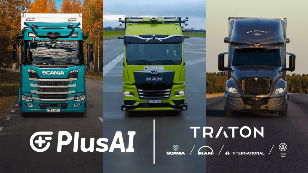 PlusAI, Traton Group autonomous truck partnership.