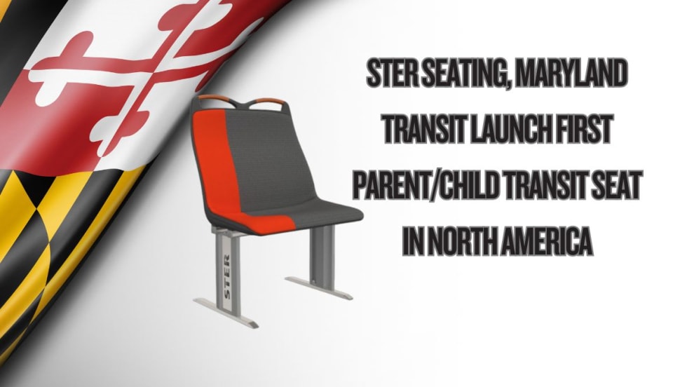A Picture of Ster Seating's Parent/Child transit seating product.