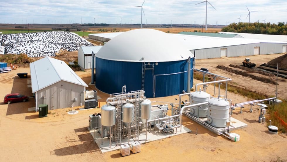 Clean Energy RNG production facility. 