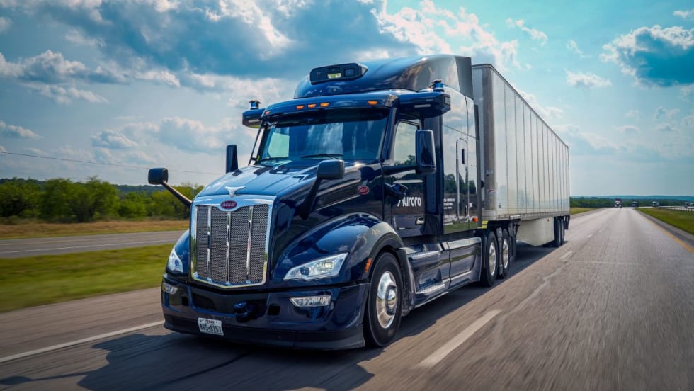 Peterbilt Model 579 with Aurora Driver.