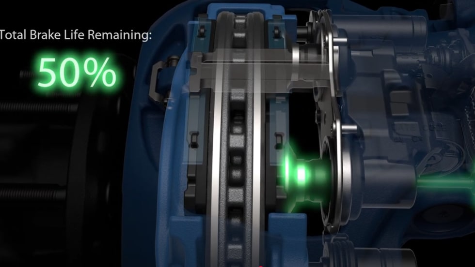 Bendix air disc truck brakes.