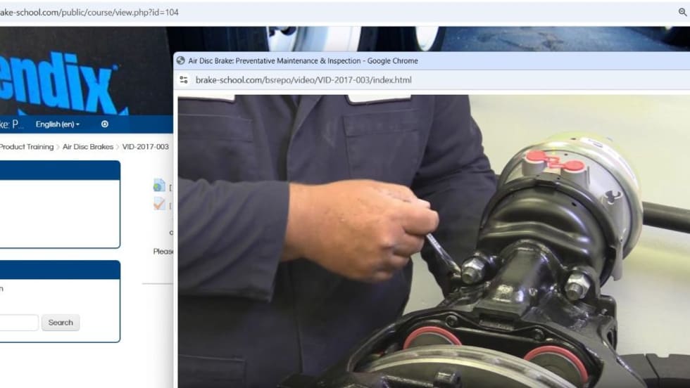 Bendix Online Brake School.