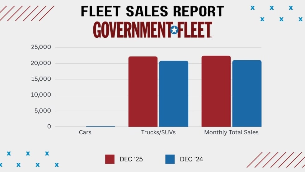A graph showing government fleet sales.