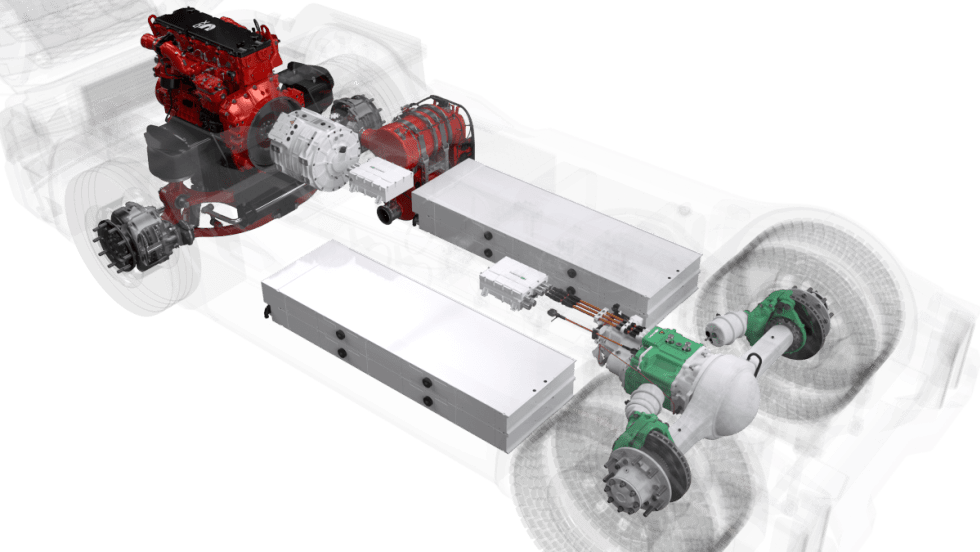 Cummins integrated drivetrain concept image.