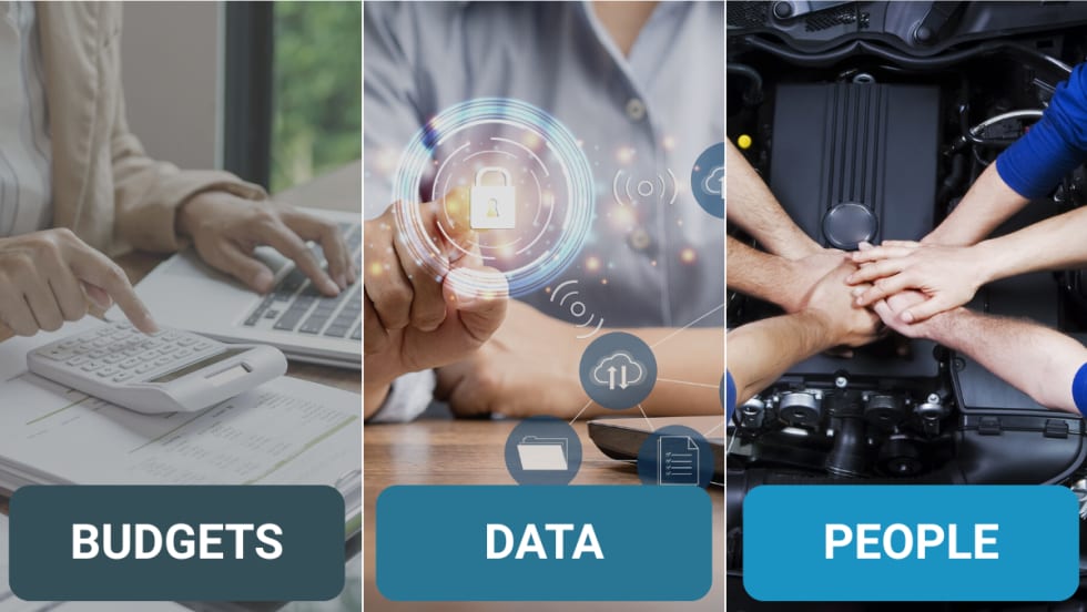 Image showing fleets dealing with budgets, data, and people for success. 