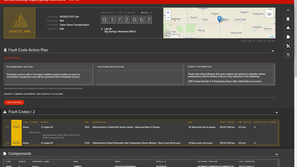 Eaton IntelliConnect portal on laptop screen. 