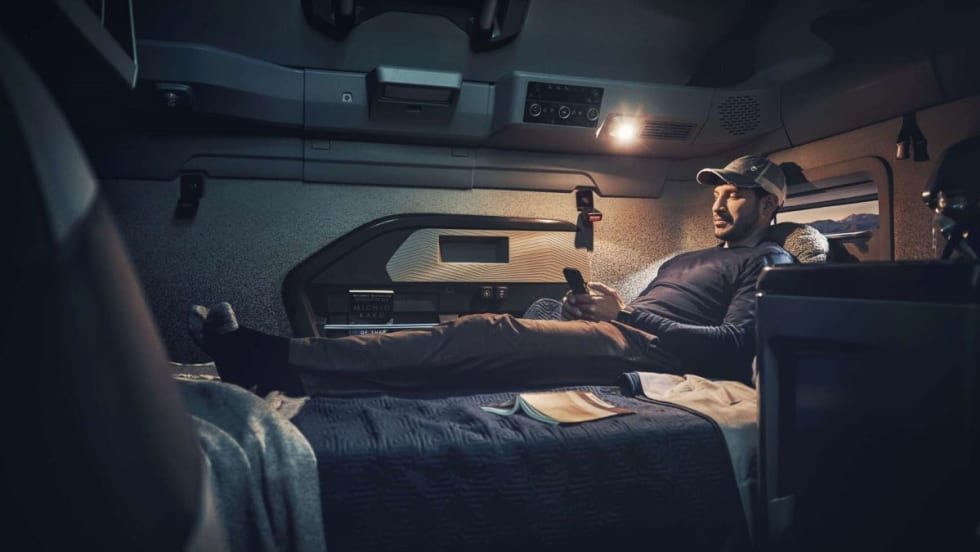 Volvo VNL sleeper cab.