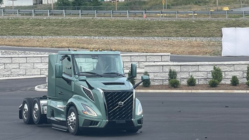 2024 Volvo VNL truck on a track.